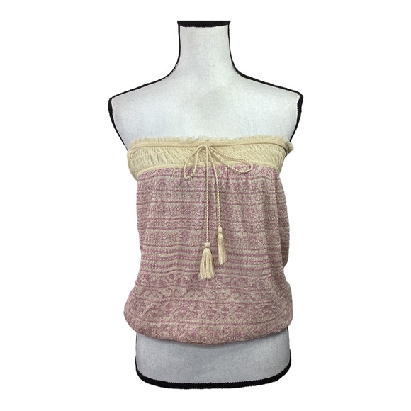 Free People Sexy Boho Tube Top Size Large - Picture 1 of 8
